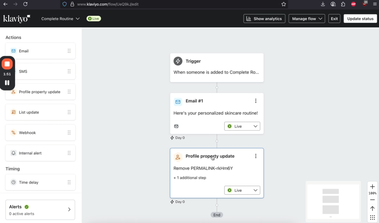 how to send leads to klaviyo resend email with each quiz retake