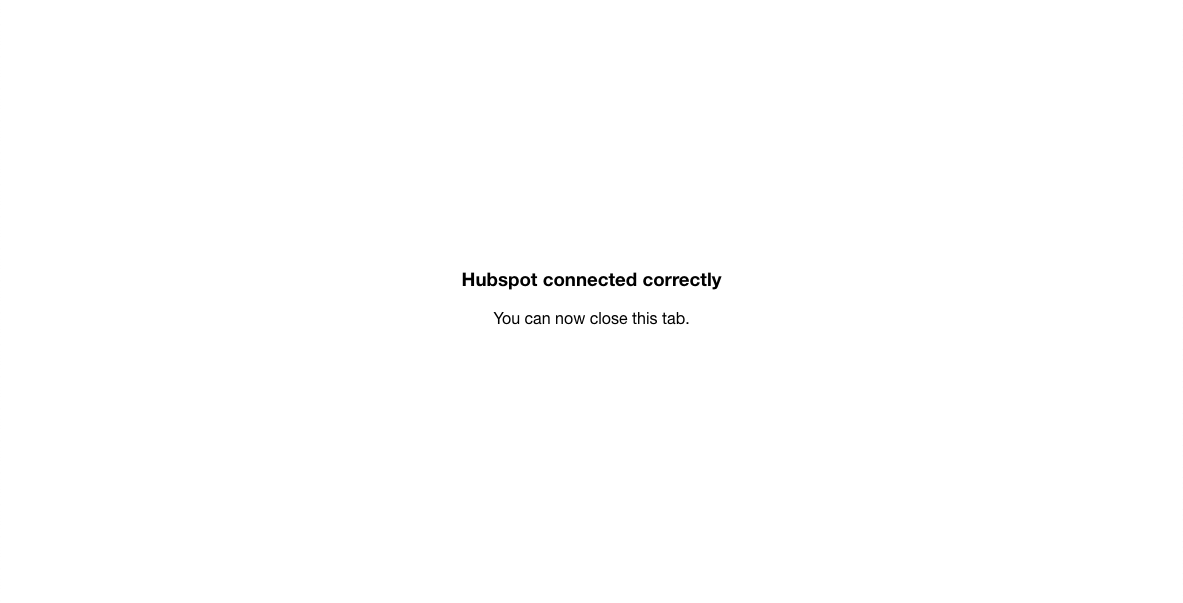 how to send leads to hubspot connect successful