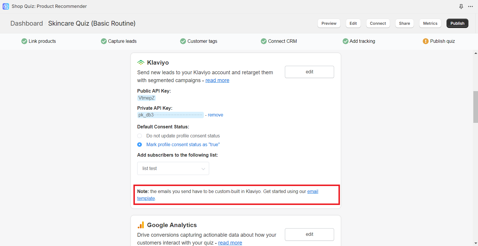 how to send leads to klaviyo email template download1