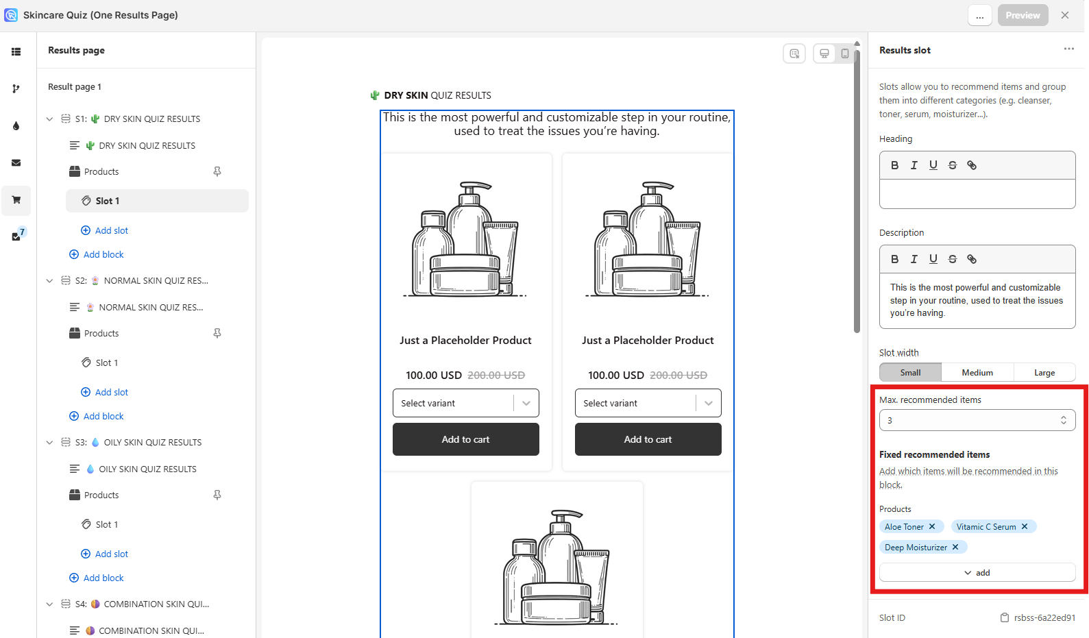 how to recommend products fixed recommendations resultspage2