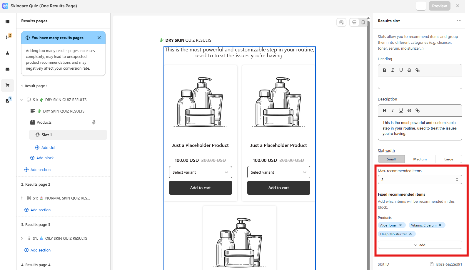 how to recommend products fixed recommendations resultspage2