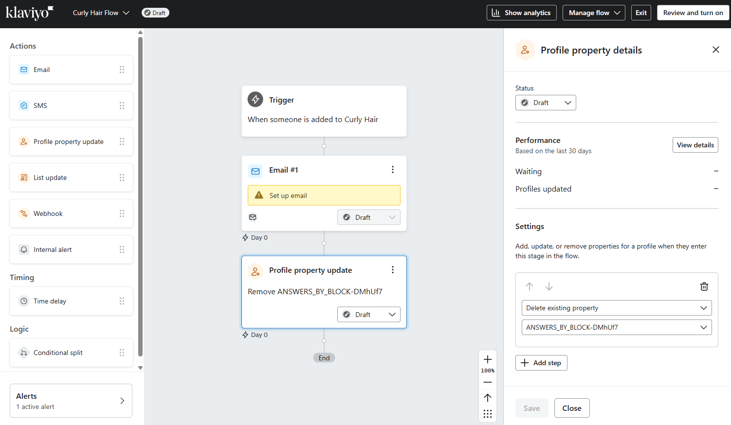 how to send leads to klaviyo resend email with each quiz retake