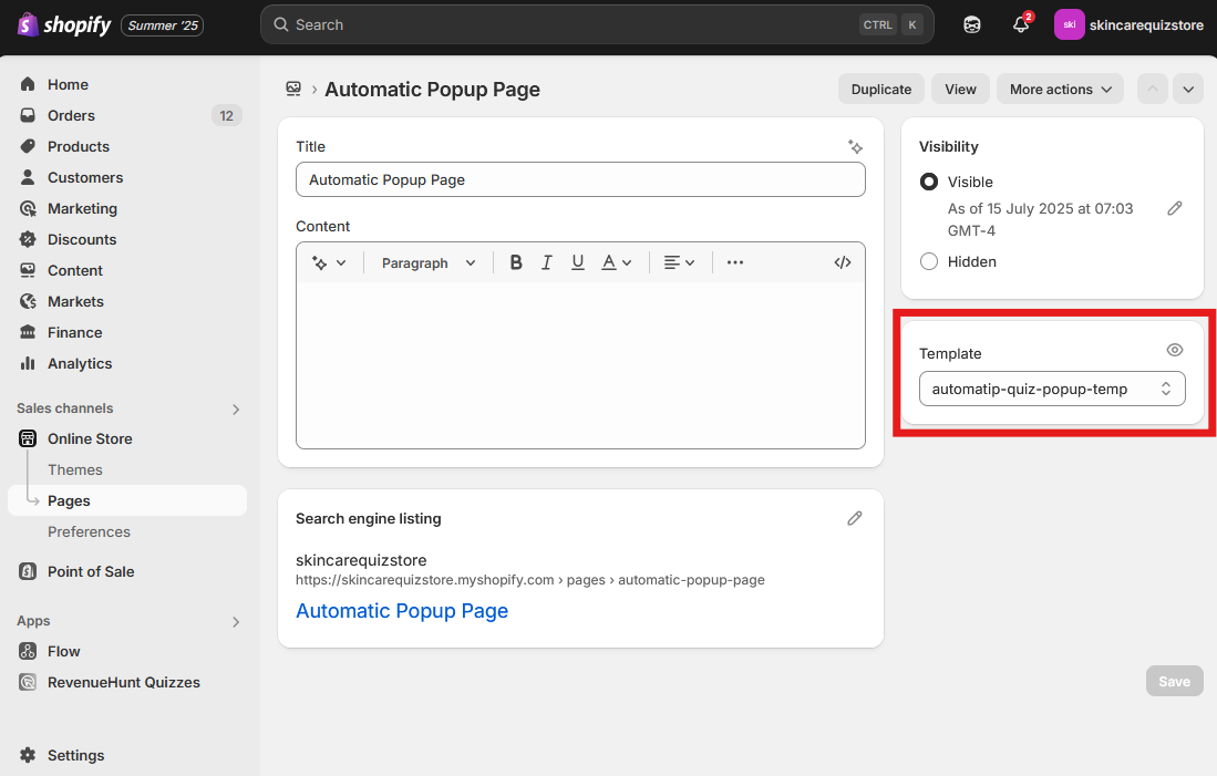 how_to_shopifyv2_publish_automatic_popup_on_specific_page_tempalte