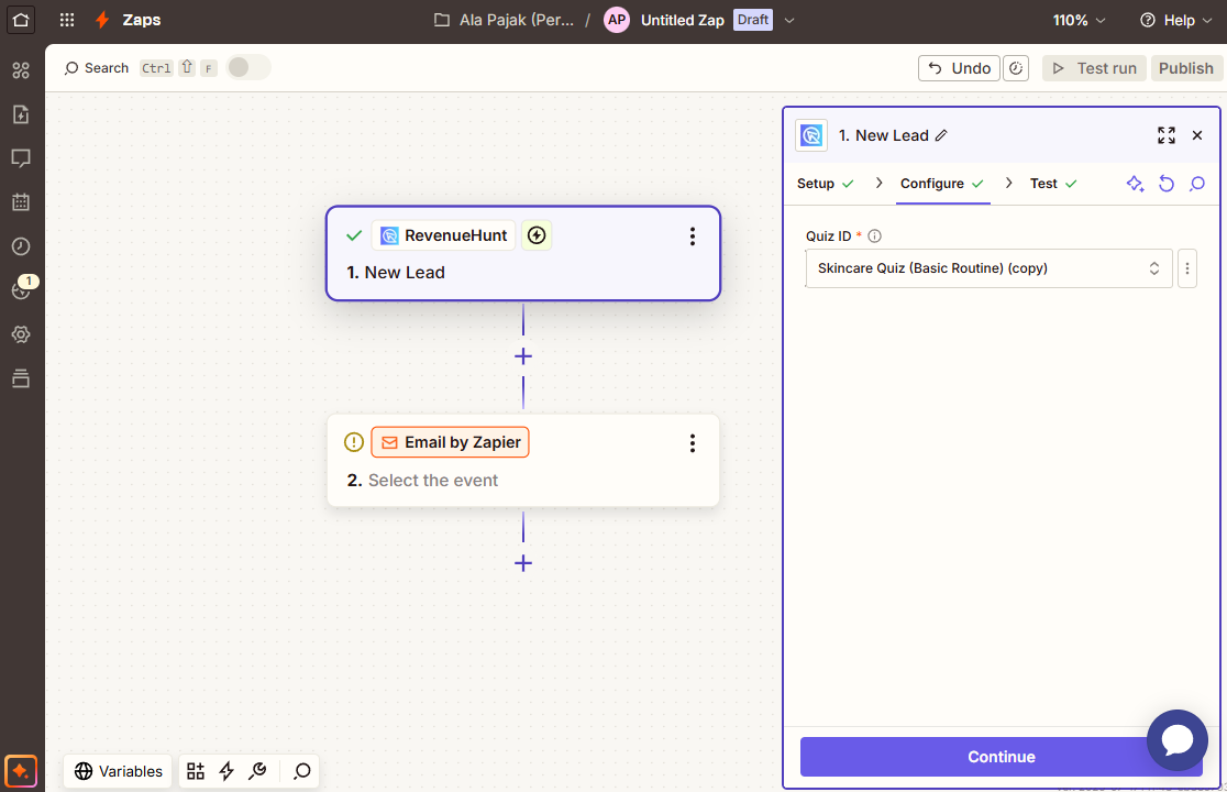 how to zapier example flow