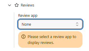 Add Reviews Block